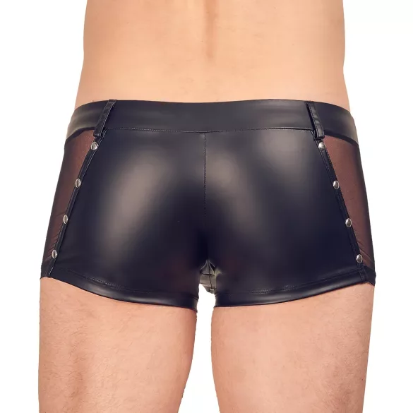 Svenjoyment - cueca boxer masculina brilhante - preto - L