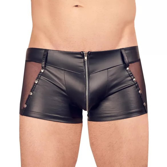 Svenjoyment - cueca boxer masculina brilhante - preto - XL