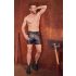 NEK - Bermuda Masculina com Fivela Metálica Alongada (Preta) - M