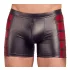 NEK - cueca boxer com zíper - detalhe vermelho lateral - preta