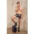 Boxer Preto com Detalhes Vermelhos e Zíper - NEK - M