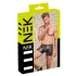 NEK - cueca boxer com zíper - detalhe vermelho lateral - preta - L