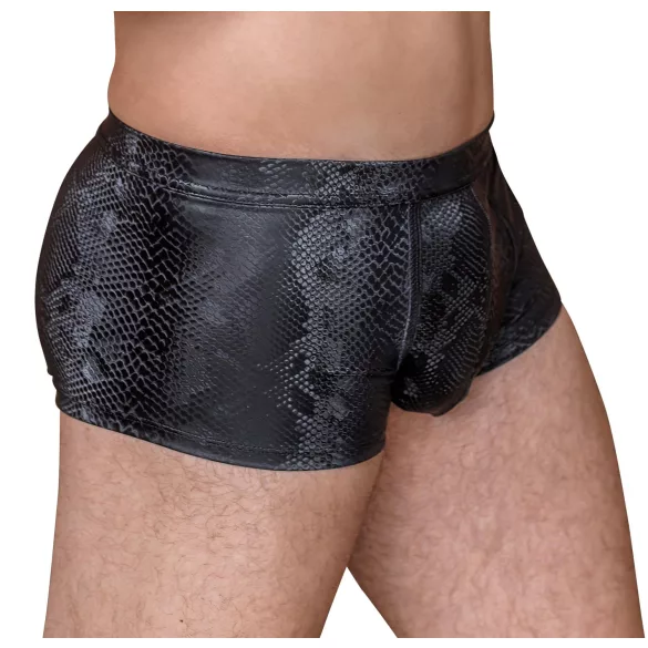 NEK - Boxershort com Padrão de Pele de Cobra (preto)