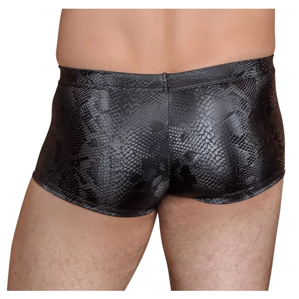 NEK - Boxershort com Padrão de Pele de Cobra (preto)