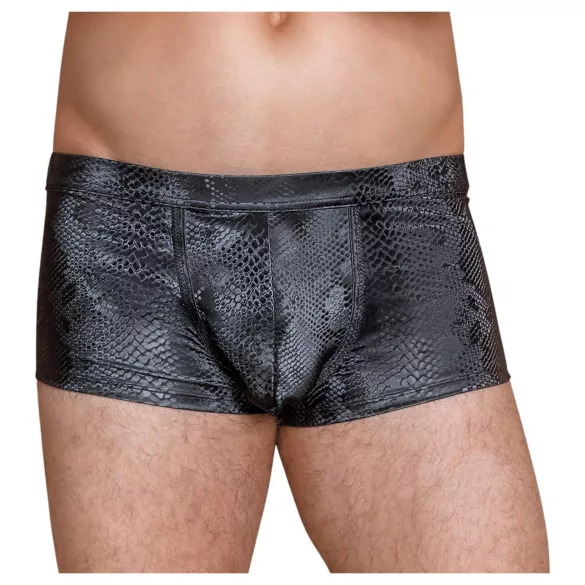 NEK - Boxershort com Padrão de Pele de Cobra (preto) - M