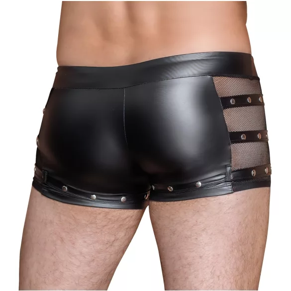 NEK - cueca boxer masculina - tachinhas e zíper - preta - M