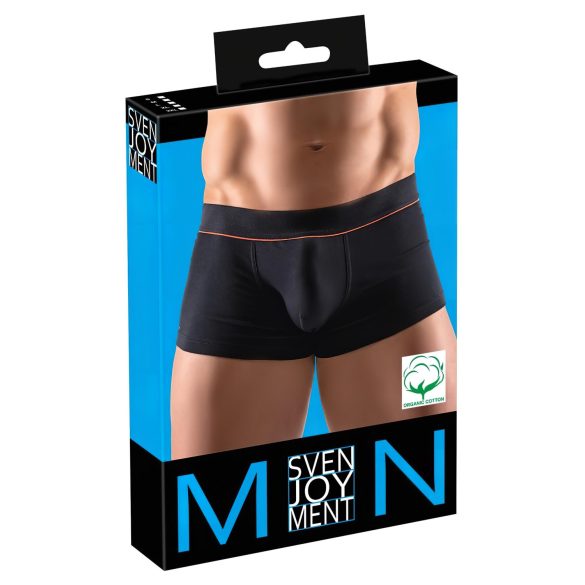 Svenjoyment - Boxer confortáveis de algodão orgânico (preto) - M