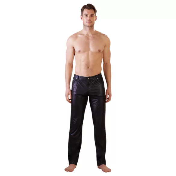 NEK - calça efeito brilhante - preto - L