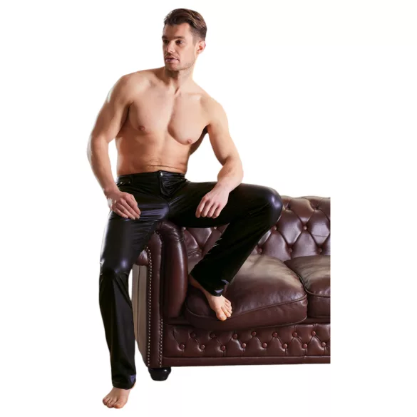 NEK - calça efeito brilhante - preto - L