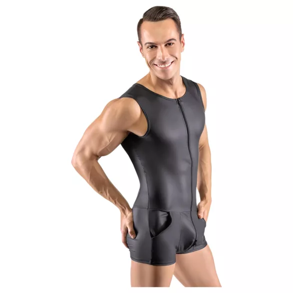 Svenjoyment - macacão masculino sem mangas (preto)