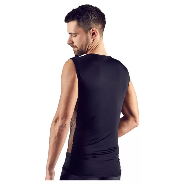 Svenjoyment - top masculino assimétrico com cordão (preto) - M