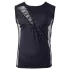 Svenjoyment - top masculino assimétrico com cordão (preto) - M