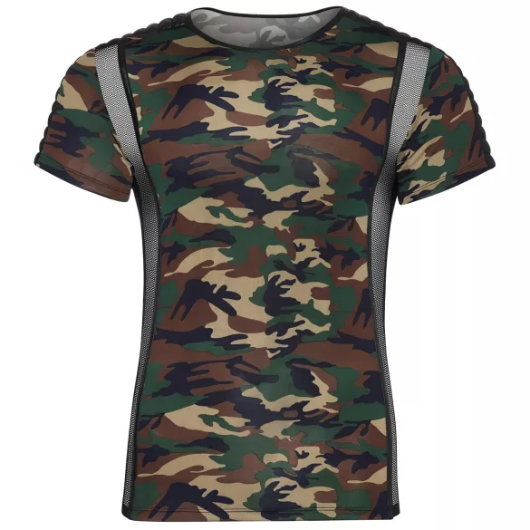NEK - camiseta masculina camuflada (verde-marrom) - 2XL