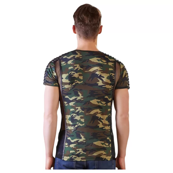 NEK - camiseta masculina camuflada (verde-marrom) - 2XL