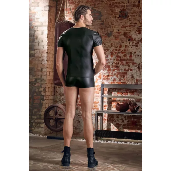 NEK - camiseta masculina fosca com mangas curtas (preta) - L