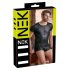 NEK - camiseta masculina fosca com mangas curtas (preta) - 2XL