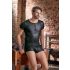 NEK - camiseta masculina fosca com mangas curtas (preta) - 2XL