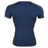 NEK - camisa masculina sexy com cordão e renda preta - azul - L