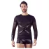 NEK - camiseta masculina manga longa com alças cruzadas (preto) - M