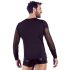 NEK - Camiseta Masculina Transpassada de Manga Longa (Preta) - M