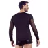 NEK - camiseta masculina manga longa com alças cruzadas (preto) - M