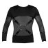 NEK - Camiseta Masculina Transpassada de Manga Longa (Preta) - XL
