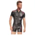 NEK - jaqueta masculina com zíper - detalhe vermelho - preta