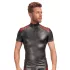 NEK - jaqueta masculina com zíper - detalhe vermelho - preta - L