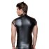 Camiseta Masculina NEK - Preto com Rebites e Tela - M
