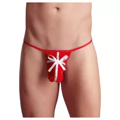   Tanga vermelha de Natal para homem, ideal para presente (tamanhos S-L)