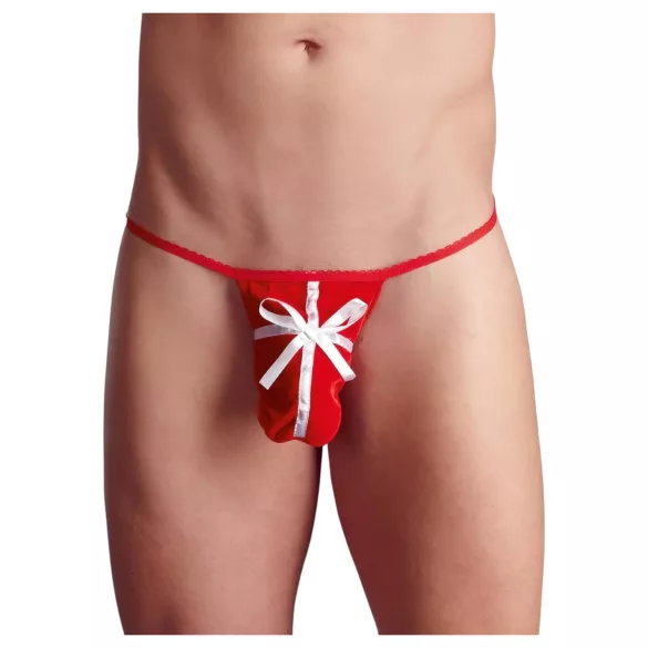 Tanga vermelha de Natal para homem, ideal para presente (tamanhos S-L)