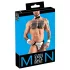 Svenjoyment - tanga de garçom masculino - conjunto fantasia - preto e branco - M