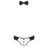 Svenjoyment - tanga de garçom masculino - conjunto fantasia - preto e branco - L