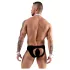 Svenjoyment - tanga de garçom masculino - conjunto fantasia - preto e branco - XL
