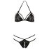 Cottelli - Conjunto rendado aberto (preto)
