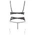 Abierta Fina - conjunto de lingerie rendada com pérolas - M