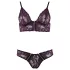 Cottelli - conjunto de lingerie renda floral - lilás - L
