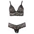 Cottelli Plus Size - conjunto de sutiã de renda (preto) - XXL