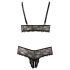 Cottelli Plus Size - conjunto de sutiã de renda (preto) - XXL