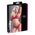 Cottelli - conjunto de lingerie rendado - sutiã e calcinha - vermelho - M