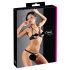 Cottelli - Conjunto sutiã com anéis metálicos (preto) - 85B/L