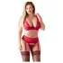 Cottelli Plus Size - conjunto de lingerie versátil (vermelho) - 95E/2XL