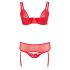 Cottelli Plus Size - Conjunto de Lingerie Versátil (vermelho) - 95E/2XL