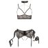 Cottelli Bondage - Conjunto de lingerie rendado (5 peças)