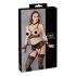 Cottelli Bondage - Conjunto de lingerie rendado (5 peças) - XL