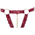 Cottelli - Conjunto sutiã aberto com argolas de metal (vermelho) - M/L