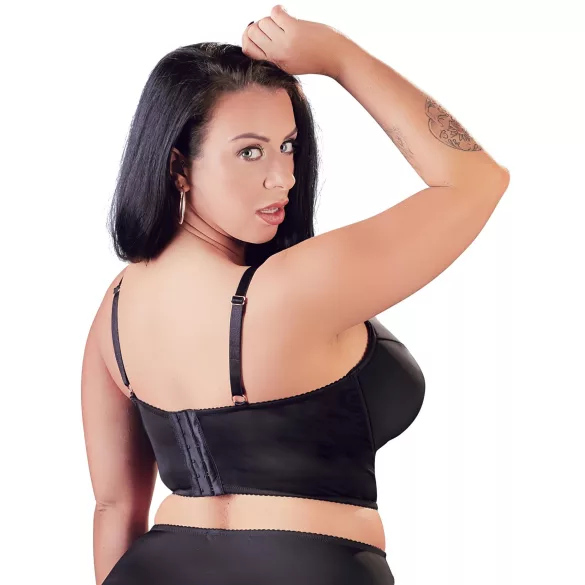 Cottelli Plus Size - sutiã rendado com alças (preto)