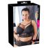 Cottelli Plus Size - Sutiã rendado com alças (preto) - 85E