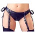 Cottelli Bondage - conjunto lingerie brilho com algemas - preto