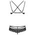 Conjunto Obsessive 860-SET-1: sensualidade em renda negra e rosa